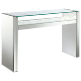 Orleans Furniture - Coaster - Edna Mirrored Console Table LED Lighting Silver - 951766